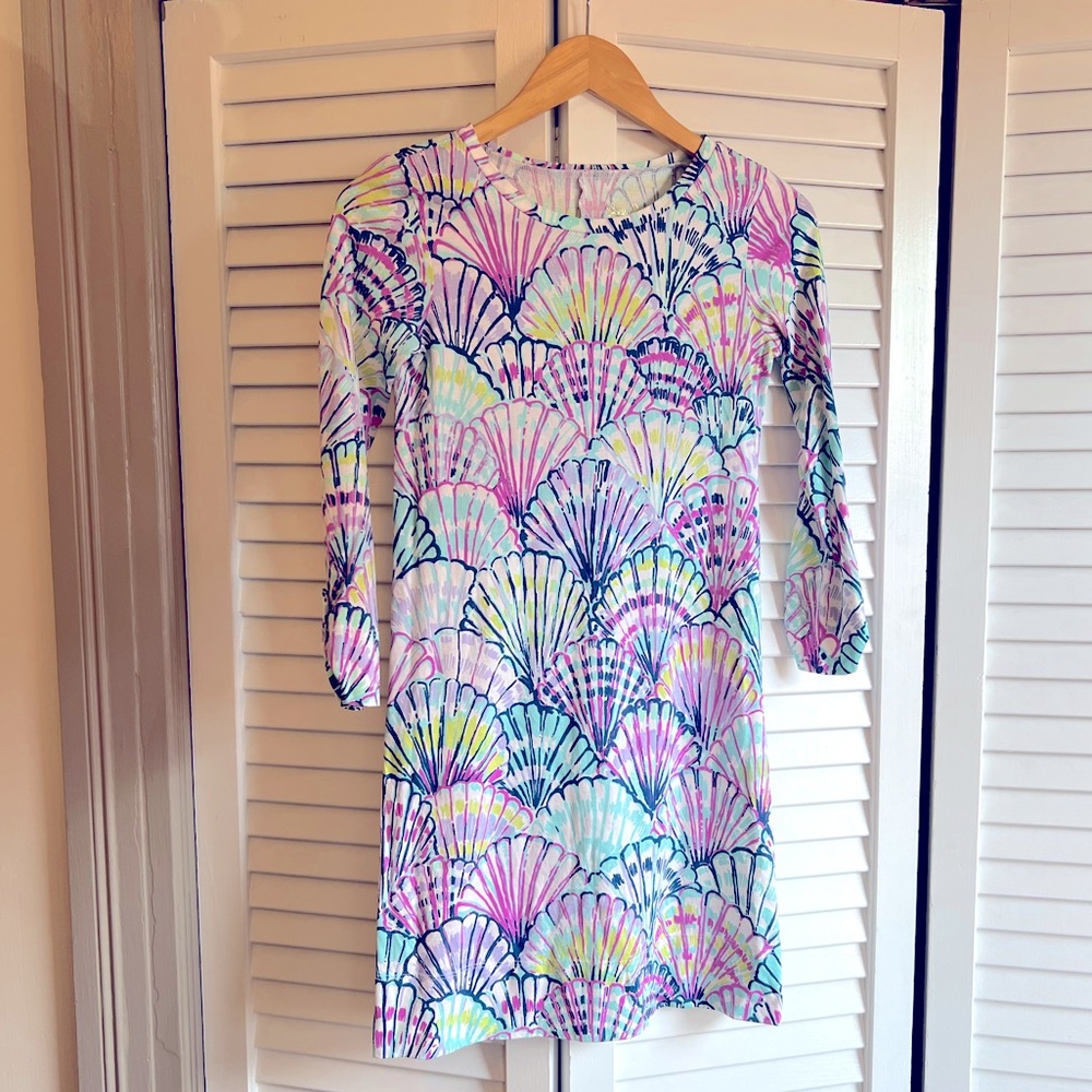 Lilly Pulitzer 3/4 Sleeve Cotton Dress, XXS